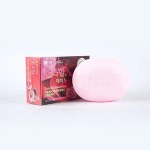 Korea cosmetic 3W CLINIC ROSE HIP BEAUTY SOAP skin smoother Soothing exfoliating Bath Supplies K-beauty