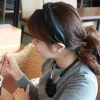 Korean import agent to buy 100 temperament leather double knot hair hoop cross head hoop Korean version hair decoration