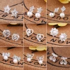 Korean INS Earrings 925 Silver Needle Hot Sale Small Stud Earrings Creative Shiny Pearl Women