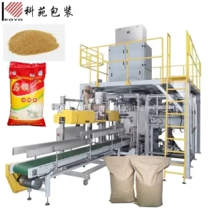 Kyzd-K Automatic10- 25-50kg Granules Bulk Heavy Bag Packaging Machine&amp;Palletizing Robot for Filling Packing Sealing Sewing Stacking Rice/Beans/Sugar/Fertilizer