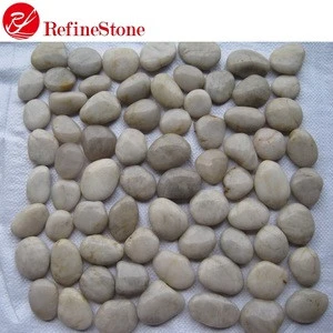 Landscaping mix color polished pebble stone natural stone