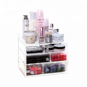 Large clear acrylic makeup storage drawers wholesale