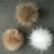 Import large fur pom poms/raccoon fur pom poms/fur pompon from China