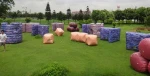latest hotsale outdoor game paintable bunker inflatable paintball field