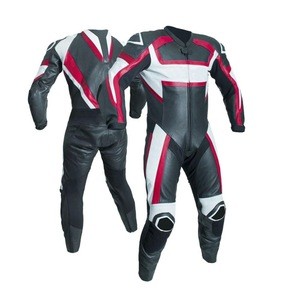 Latest Style Motor Bike leather Suit / Custom Motorcycle Leather Racing suits