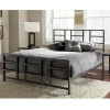 Latticed metal bed/iron wrought bed/double metal bed bedroom furniture
