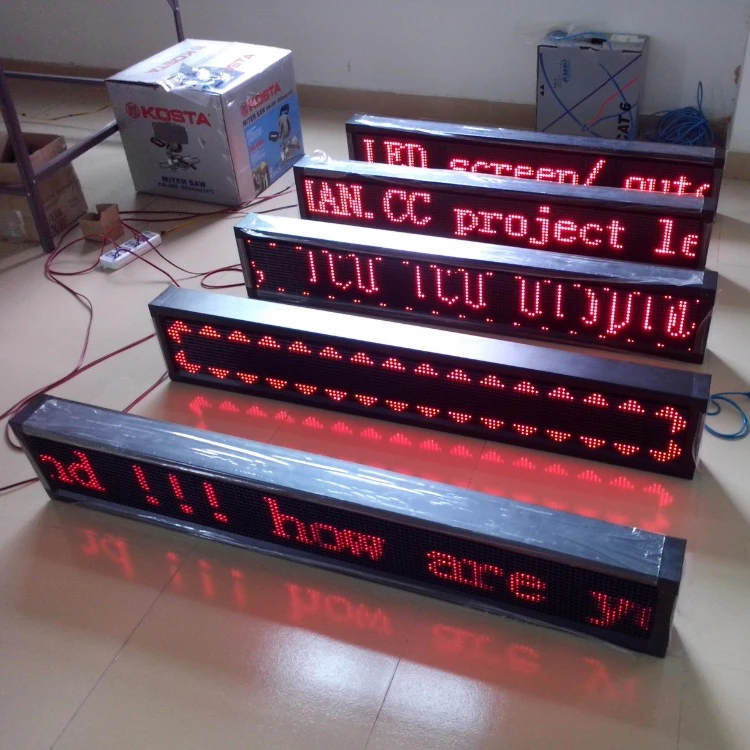 led display rs485 full color led moving message sign board
