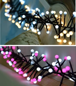 LED Double Color Firecracker Indoor Lights 400 Bulbs (9.8ft) Waterproof Decorative Lights For Outdoor Indoor