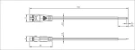 Led Integrated Fluorescent Tube Bracket Diode Power Supply Plug Wire Double-Core Cable Connector