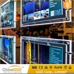 LED Light Pockets Advertising Crystal Real Estate Agent Window LED Display Illuminated Light Frame Estate Agency Light Box