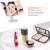 Import Led Lighted Makeup Mirror 3X 2 X 1X Magnifying Mirror 24 LED Tri-Fold Vanity ABS Beauty Mirror from China