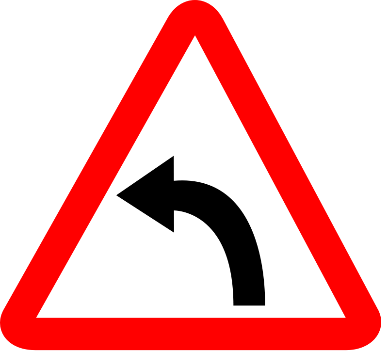 buy-left-hand-curve-reflective-road-sign-board-from-orbiz-automotivez