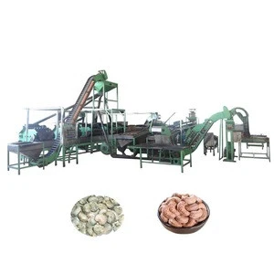 LEHAO fully automatic cashew nut shell cracker breaking machine for cashew nut processing plant
