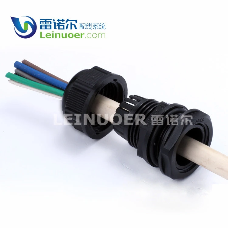 Leinuoer mounting hole size pg g metric thread nylon cable glands