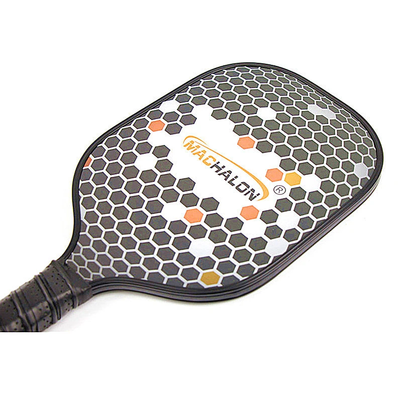 Lightweight polypropylene honeycomb composite core graphite pickleball paddle racket with rubber edged guard 8.6oz