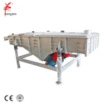 Linear sieve machine for limestone screening