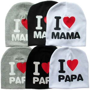 Lipan-Love Papa And Mama Handmade Knitted Cotton Baby Hat And Cap