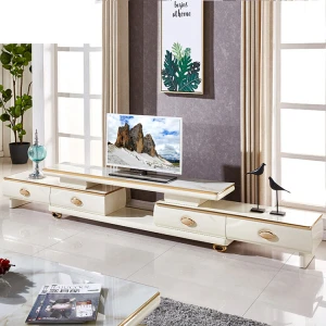 living room mdf custom luxury high gloss white tv stand cabinet