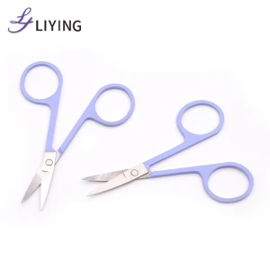 LIYING high quality stainless steel makeup eyebrow nail scissor