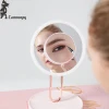 long battery life Hollywood style led lamp makeup mirror with 5X magnifier