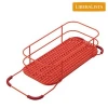 Long-lasting and Multifunctional bottle sink rack for kitchen sink , red and white