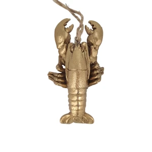 Lovely sea  Ornamental crayfish resin golden  crabs birthday gift loggerhead Animal Statue Decoration