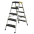 Low Prices Silver Color Collapsible Aluminium Material Single Side Climb Ladder