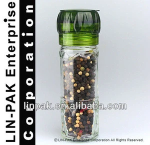 LPG-D salt and pepper mill with 100ml spice glass jar