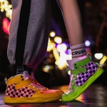 Luminous Glow in Dark Adults Fiber Optic Glowing Lighting Mens Party Light up LED Shoes
