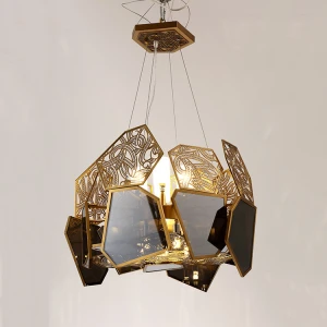Luxury crystal chandelier stainless steel modern lighting light chandelier pendant light indoor
