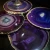 Import Luxury Home Decoration Natural Rose Quartz Crystal Round Green Purple Stone Gemstone Agate Coaster Slices with Gold Trim from China