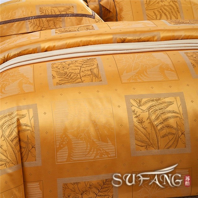 Luxury Home textile hotel 300TC dobby fabric bed sheet set jacquard bed spread bedding set