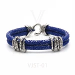 Luxury Simple Claw Pendant Jewelry Genuine Stingray Claw Bracelet Men 316L Stainless Steel Bracelet