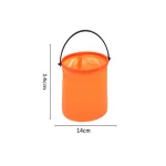 LZY743 Colorful Multifunctional Plastic Folding Painting Bucket For Art Paint Brush Washing Paint Tools
