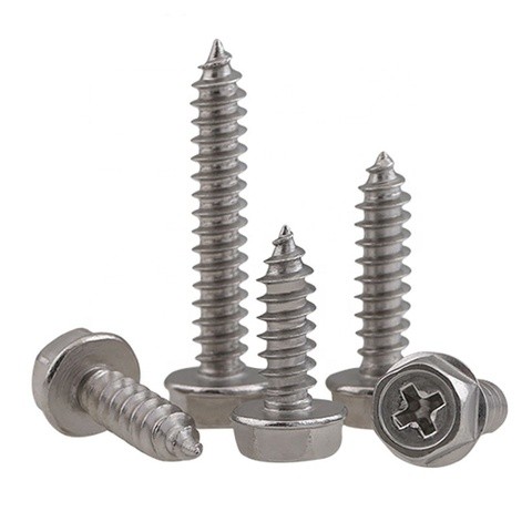 M3*10 A2 Stainless Steel Hex Washer Head Self Tapping Screw