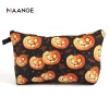 MAANGE Waterproof Christmas Makeup Brush Organizer Pouch Storage Bag Wholesale Travel PU Leather Customized Cosmetic Bags