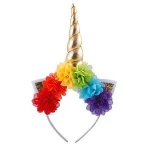 Magical Unicorn Headband Kids Cat Ear Flower Headbands Hair Hoop Birthday Party Headwear CA234
