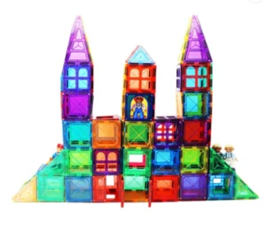 Magnetic Building Blocks Sets 150 PCS 3D Magnetic Tiles Toys for Kids Toddlers Educational Creative Construction Playboard