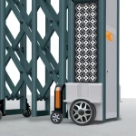 main gate design 2021 and electric retractable sliding main gate fence for factory
