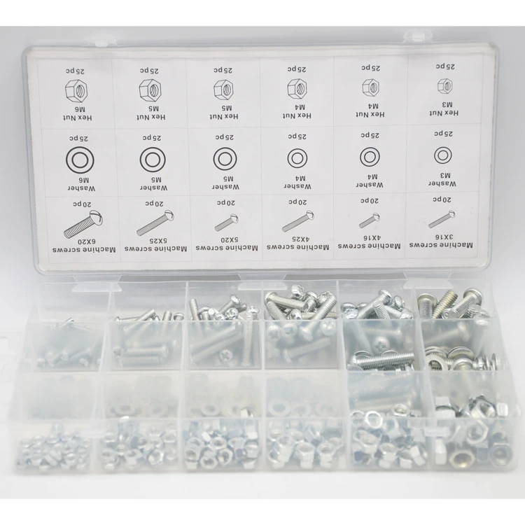 Manufacturer Promotion Iron Zinc Plating 420Pc Cage Bolts Nuts Screws Bolts