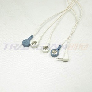 Manufacturers supply electrotherapy 2.5 plug to medical snap 4 medical cable