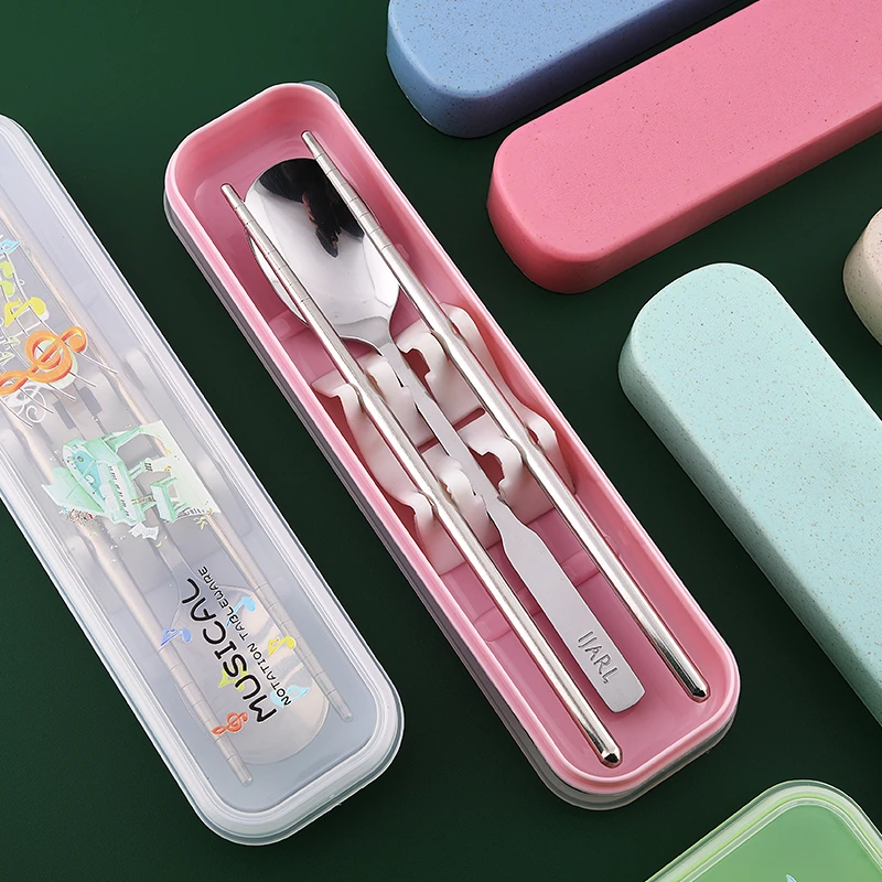 Manufacturers Wholesale Cheap Custom Stainless Steel Cutlery Spoon and Chopsticks Eco Friendly Utensil China