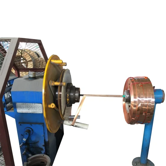 Medium Voltage Cable Production Line Equipment Insulation Copper Tape Shielding Machine