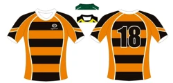 Mens Sublimation  100%  Polyester Custom Design Rugby Shirt