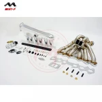 MERTOP RACING exhaust manifold and intake manifold for Supra 2JZ GTE with Twin Turbo T3 Divided Flange