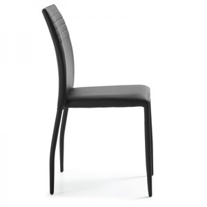 Metal Steel Frame Designs Eco Leather Silla De Comedor Chaise Wholesale Dining Chair