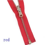 Metal Zipper Nylon Clothing Design Accessories 5# Double-sided Slider Metal Teeth Zipper