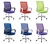Mid-Back Ergonomic Mesh Office chairs Swivel Computer Desk Task Chairs with Armrests from China