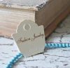 Mini Small Cream Ivory Linen Weave Card Necklace Bracelet Packaging Display Cards