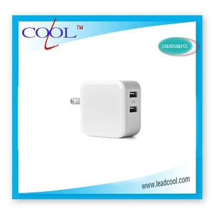 mobile accessories, 2016 output 3.1A dual eu usb travel charger